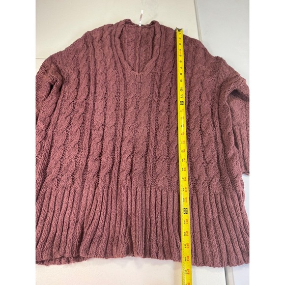 Free people tunic size Xs brown/mocha color 3/4 sleeve Pullover Crochet - Picture 13 of 13